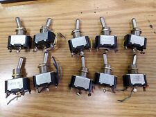 10 Vintage Toggle Switches Carling On Off 15 Amp 120 V Great For Mth Lionel