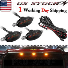 Raptor Style Smoke Amber Led Grille Light Wwire Harness For Ford F150 F250 F350