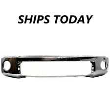 New Chrome Front Bumper For 2007-2013 Toyota Tundra Without Sensor Holes
