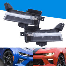 2x Fog Lights Drl Front Bumper Driving Lamps For 2016 2017 2018 Chevy Camaro Ss