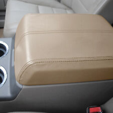 Fit For 2004-2008 Ford F-150 Beige Leather Center Console Arm Rest Lid Cover