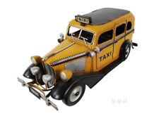 1933 Ford Model T Checker Taxi Yellow Cab Company Metal Car Desk Model 13.5