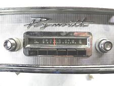 Vintage 1955-1956 Plymouth Dash Radio Wbezel Script Knobs Bracket Mopar840