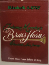 Johnny Murphys Brass Horn Restaurant Elizabeth Nj Vintage Matchbook Cover