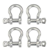4x Marine Bow Shackle 58 Stainless Steel Clevis D-ring 316 Sailboat Rigging