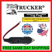 Pro Trucker 12v Replacement Cigarette Lighter Plug Power Adapter W Led Light
