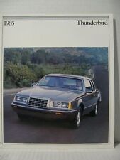 1985 Ford Thunderbird Elan Fila Turbo Coupe Car Dealer Sales Brochure Catalog