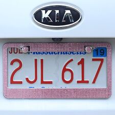 Sparkly Rhinestone Metal License Plate Frame 7 Colors Accessory For Us Cars