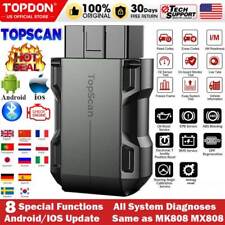 Topdon Top Scan Obd2 Car Code Reader Bluetooth Scanner Tool Full System Abs Srs