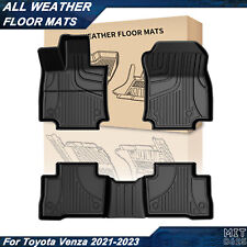 Car Floor Mats Liners Tpe Rubber Carpet All Weather For 2021-2023 Toyota Venza