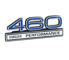 Ford Mustang Blue Chrome 460 High Performance 3d Stick On Embossed Emblem