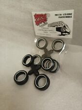 1 Set Of 4 Tires 124 Scale Low Profile Hoppin Hydros Lowrider Whitewall Tires