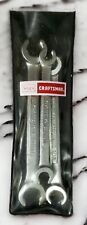 Vtg Craftsman 3 Pc Flare Nut Wrench Set Pouch Case V Series Tools 94433 Usa