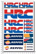 Hrc Repsol Honda Racing Motorcycle Decals 16 Stickers Set Cbr Rr Laminated