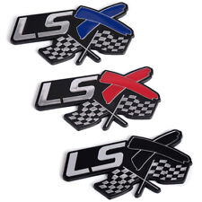 1x Lsx Racing Flag Emblem Car Fender Trunk 3d Badge Decal Sticker