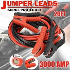 Heavy Duty Industrial Jumper Booster Cables 3000 Amp 0 Gauge 20 Feet Super Duty