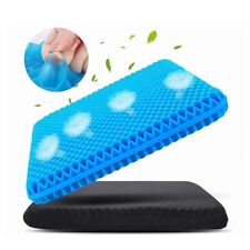 Double Thick Egg Gel Seat Cushion Breathable Flex Sitter Pillow Non-slip Cover