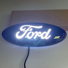 9 Inch White Led Dynamic Light Emblem Oval Badge For Ford Truck F150 2005-2014