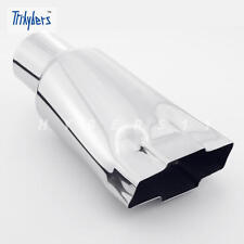 2.25 Inlet 9 Length Chevy Chevrolet Bow Tie 304 Stainless Steel Exhaust Tip
