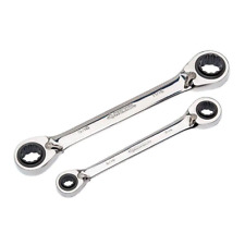 2-piece Quadbox Reversible Ratcheting Wrench Set Sae Gearwrench Tool Slim Pc