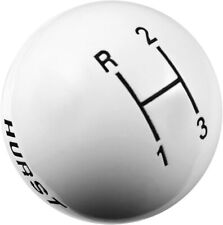 New Hurst Round Ball Shift Knob3-speed Patternwhite1.875manual Transmission