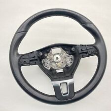 2013-2017 Vw Volkswagen Cc 3 Spoke Steering Wheel Leather Black Oem 3c8419091be