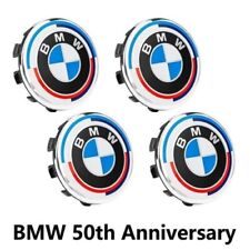 4pcs 50th Anniversary For Bmw Wheel Center Hub Caps Logo Badge Emblem 58mm 68mm