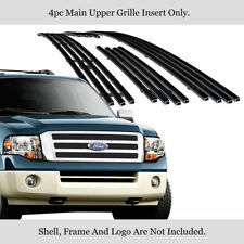 For 2007-2014 Ford Expedition Black Stainless Steel Billet Grille Grill Insert