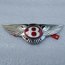 Bentley Continental Gt Gtc Flying Spur Front Grille Wing Badge Red 1 Pc