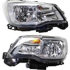 New Set Of 2 Fits Subaru Forester 17-18 Front Rh Left Side Halo Head Lamp Assy