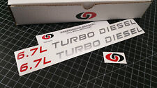 6.7l Turbo Diesel Decals Powerstroke Hood Stickers Fits F-250 F-350 F-450
