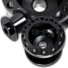 For 2009-2011 Hyundai Genesis Aluminum Black Steering Wheel 6 Hole Hub Adapter