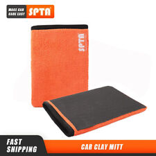 Spta Wash Mud Cloth Microfiber Clay Bar Mitt Glove Car Detailing Cleaning Rag