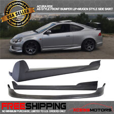 Fits 02-06 Acura Rsx Ac Style Front Bumper Lip Spoiler Mug Style Side Skirt Pu