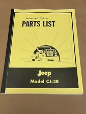620-003b Parts List Model Cj3b Willys Jeep