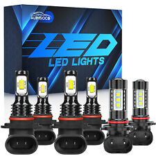 6k Led Headlights Hilofog Lights For Chevy Silverado 1500 2500 Hd 2003-2006 A