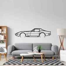 Corvette C3 1973 Detailed Acrylic Silhouette Wall Art Made In Usa 