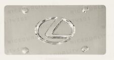 3d Lexus Front Stainless Steel Finished License Plate Frame Holder