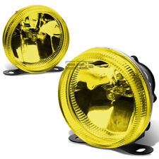Universal Yellow Lens 3.5 Round Fog Light Lampadjustable Mounting Kit Wbulbs