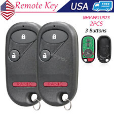 2 For 2001 2002 2003 2004 2005 Honda Civic Remote Car Keyless Entry Key Fob