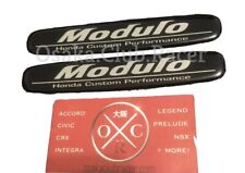 Genuine Oem Honda Modulo Emblem Set Of 2 Jdm Rare Dc5 Integra Acura Rsx Tsx Rl