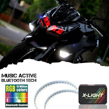 Led Motorcycle Demon Eyes Halo Ring With Bluetooth Control Rgb Music Mode