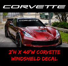 Chevrolet Corvette Premium Windshield Banner Vinyl Decal Sticker C5 Z06 Sport