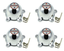 4pcs New American Racing Torq Thrust 5 Ear Wheel Rim Center Caps Chrome 2-18