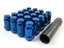 20 Pc Set Spline Tuner Lug Nuts 12 Blue Ford Mustang Explorer