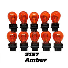 10x 3157 Tail Brake Stop Reverse Parking Turn Signal Light Bulbs Clear Amber