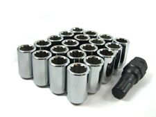 20 Pc Set Tuner Lug Nuts 12 Chrome Ford Mustang Explorer