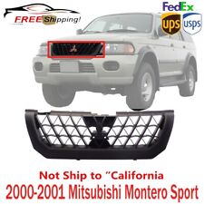 New Grille For 2000-2001 Mitsubishi Montero Sport Front Black Plastic Mi1200226