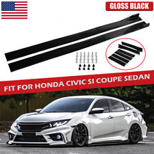 For Honda Civic Si 24door Side Skirt Extension Splitter Lip Rocker Panel 78.7