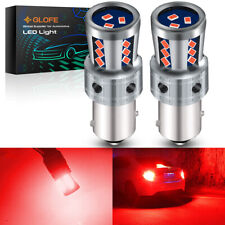 Glofe 2x 7506 1156 Ba15s Led Brake Stop Tail Light Bulbs Pure Red Ultra Bright